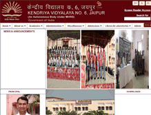 Tablet Screenshot of kv6jaipur.org
